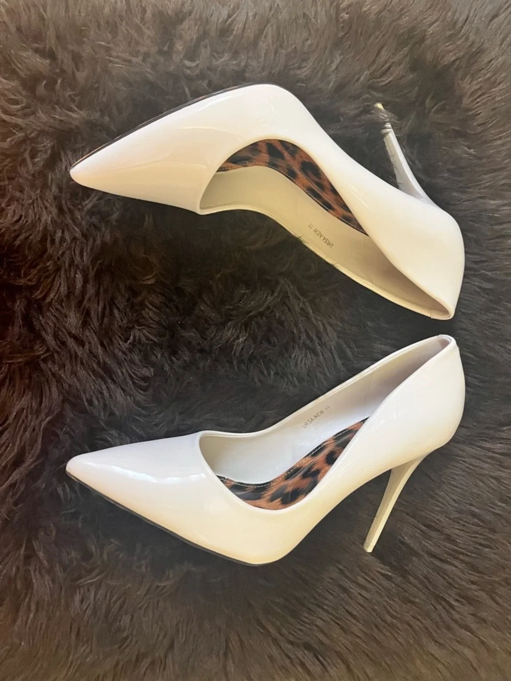 Azalea Wang White Patent Pointed-Toe Heels - Picture 3 of 5